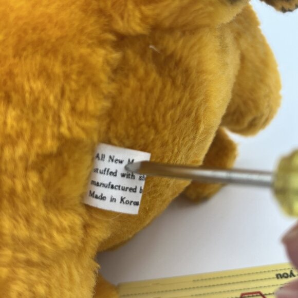 Vintage Garfield Cat Plush Sitting Stuffed Animal 9.25" - Picture 9 of 10